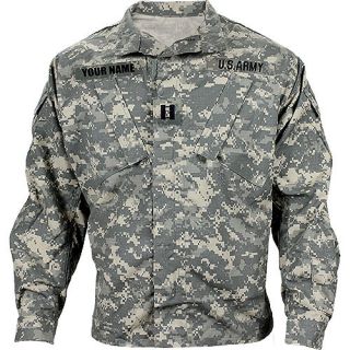 Army Combat Uniform Coat w/ Custom Nametape   Costume/Paintb​all 