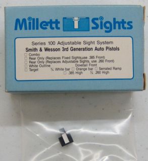 Millett S&W 3rd Generation Autos .260 High Front Sight