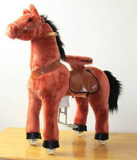 Brand New ORIGINAL PONYCYCLE Rock Walk Ride On Horse Pony RED WINE 