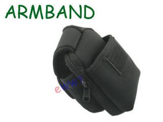 Black Sport Gym Armband Soft Case for Sony Ericsson Xperia Mini Pro U 