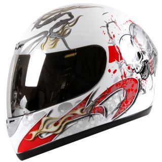   Spike Blood Skull Street Bike Motorcycle Helmet Full Face DOT S/M/L/XL