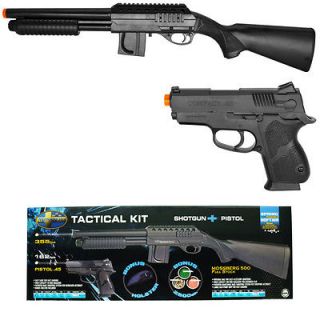 Officially Lic. Mossberg M590 Tactical Spring Shotgun & Hand BB Gun 