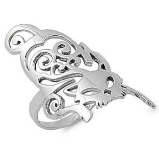 Sterling Silver Cat Ring Available in Sizes 5 6 7 8 9 10