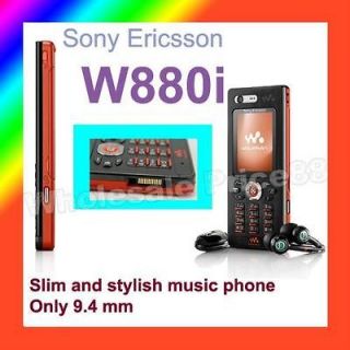 NEW SONY ERICSSON 3G W880i 2MP  PLAYER BLACK CELL PHONE