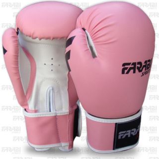 TOP QUALITY SYNTHETIC LEATHER BOXING GLOVES PINK