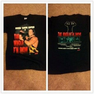 Rob Van Dam Official ECW The Whole Fn Show T Shirt RVD TNA WWE 