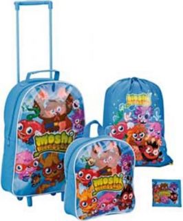 Moshi Monster Include Wallet Backpack Swimbag Wheeled Bag Set Brand 
