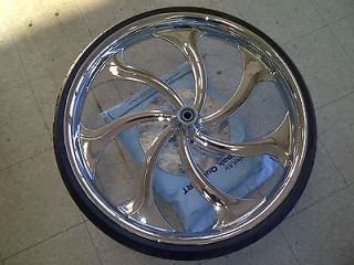 30 inch Front Chrome Motorcycle Wheel Tire Street Road Glide Harley 