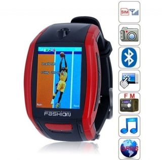   sport Wrist Quad Band Watch Mobile Phone  Mp4 player Hidden Camera