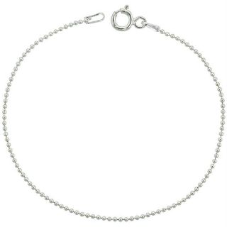sterling silver bead necklace in Jewelry & Watches