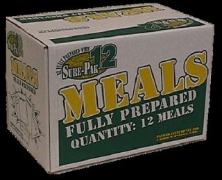 Case (16 Meals Ready to Eat) Sure Pak 12 MRE Camping Military 