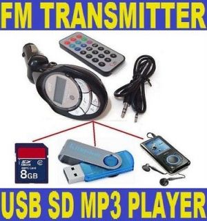SD USB MMC  Car Player Wireless Radio FM Transmitter with Aux Port 