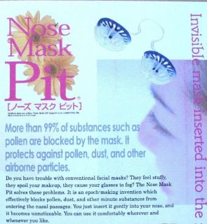 Nose Mask Pit Regular Size Nasal filter Allergy Free