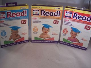 Your/My Baby Can Read Volumes 1, 2 & 3 DVDs & Sliding Word Cards 