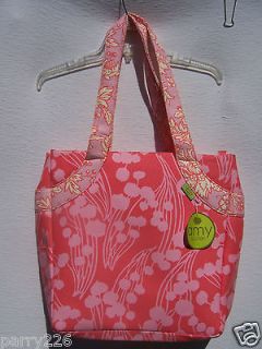   Company Amy Butler Lotus Tea Box Pink Flower Scrapbooking Tote Bag NWT