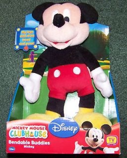 Mickey Mouse Clubhouse   12 Bendable Buddies Plush Childrens Doll 