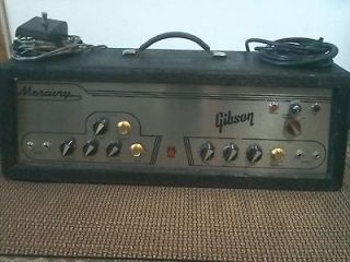 RARE 60s Gibson Mercury Guitar Amplifer Head Dual Channel Tremolo 