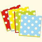   CHEERFUL SPOT PARTY PAPER CUPS/PLATES/NAPKINS red/polka dots/spotty