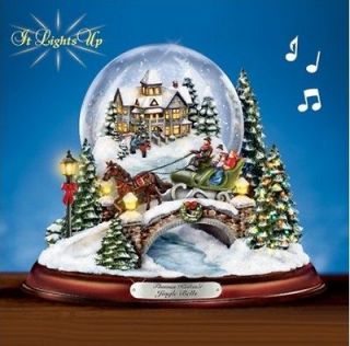   Christmas 01 09467 001 JINGLE BELL ILLUMINATED MUSICAL SNOW GLOBE