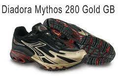 DIADORA MYTHOS 280 GOLD GELINDO BORDIN LIMITED EDITION TRAINERS 