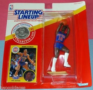1991 DENNIS RODMAN Detroit Pistons Rookie   only $3.95 s/h   Starting 
