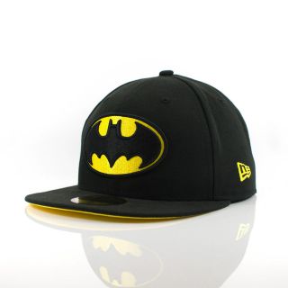 New Era 59FIFTY Fitted Cap Basic Badge Batman Logo Black