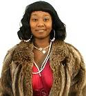 Full Length Let Out Muskrat Fur Swing Coat Extra Long Plus Size Brown 