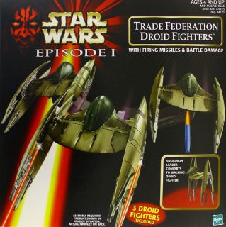 STAR WARS EPISODE 1 PHANTOM MENACE TRADE FEDERATION DROID FIGHTERS 