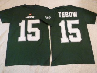 MENS NFL TEAM Apparel Jets TIM TEBOW Football Jersey Shirt GREEN New