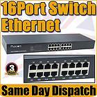   16 Port Network LAN Internet DSL RJ45 Hub Switch Router Cable Adapter