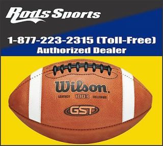 Wilson GST Football 1003 NCAA NHSF Approved 1st Quality Game Ball NEW