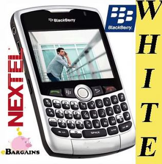   BlackBerry 8350i Curve IDEN Nextel WiFi Cell Phone WHITE SMARTPHONE