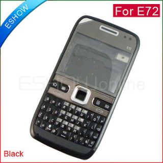 New Black Full Housing Cover + Keypad for Nokia E72 A9025A
