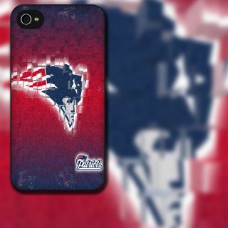 Hot Customize Design New England Patriots Apple iPhone 4 Case (Black)