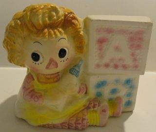 VINTAGE NAPCOWARE CERAMIC RAGGEDY ANN PLANTER C 8794 JAPAN