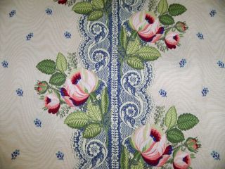 Brunschwig & Fils French Country Shabby Roses Toile Fabric 2 yards