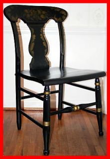 Vintage Drexel Furniture Hand Painted Colonial Side Chair Hitchcock 