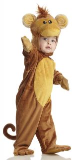 brown MONKEY toddler jungle plush kids boys girls costume toddler L 2T 