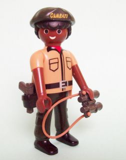 Playmobil Zoo SAFARI WORKER Figure w/ Binoculars