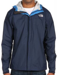 The North Face Mens Deep Water Blue Venture Rain Jacket NEW with Tags