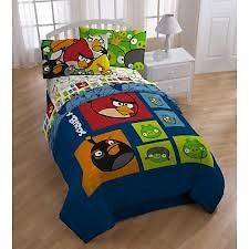Angry Birds Comforter twin size 4 pcs sheet pillow set Licensed 