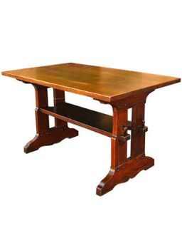 antique trestle table in Tables