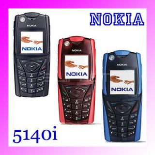 NOKIA 5140I GSM (UNLOCKED) CELL PHONE   BLACK RED BLUE SELECT