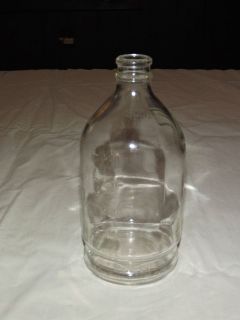 VINTAGE MEDICINE INTRA VENOUS IV CLEAR GLASS BOTTLE NICE