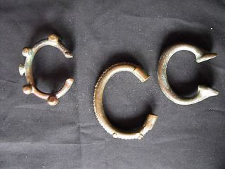   old bronze african bracelets. currency. trade. african. bronze,dogon