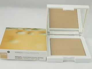 Korres Rice & Olive Oil Compact Powder  21N Light ( Normal to Dry Skin 