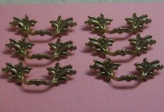   New Brass Shabby French Provincial Drawer Pull Handle Hardware 2