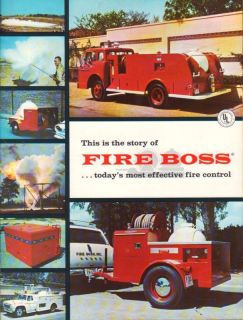 Vintage Fire Boss Fire Fighting Equipment Book Truck Units etc Fort 