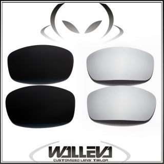 New Walleva Polarized Black + Titanium Lenses For Oakley X Squared