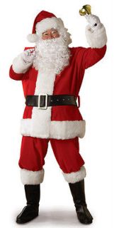   Santa Suit Costume Size Adult Standard NEW Wig and Beard Included